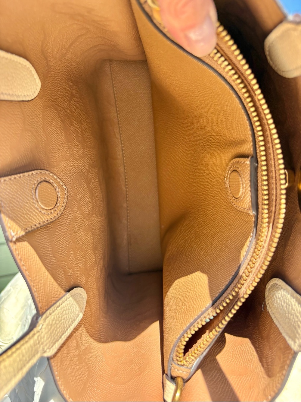 COACH Willow Tote Bag 24 With Embossed Floral Print & Matching Wallet CC389 - Picture 10 of 15